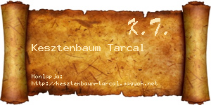 Kesztenbaum Tarcal névjegykártya